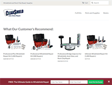 Tablet Screenshot of clearshieldsupplies.com